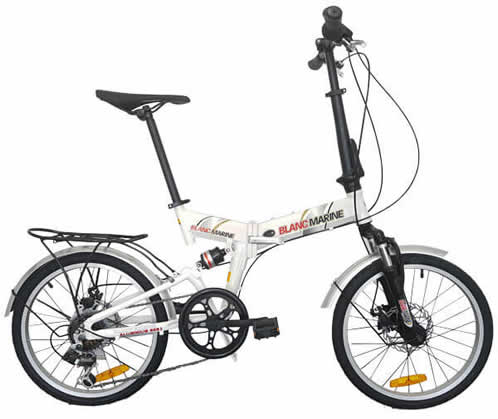 Bicicleta plegable dobles suspension Balncmarine rueda 20