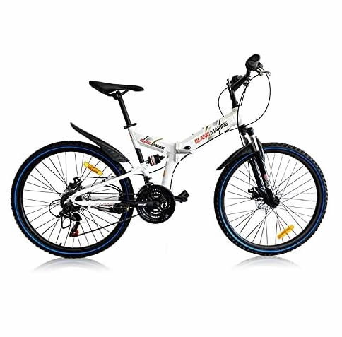 Blancmarine bicicleta plegable doble suspension y frenos de disco